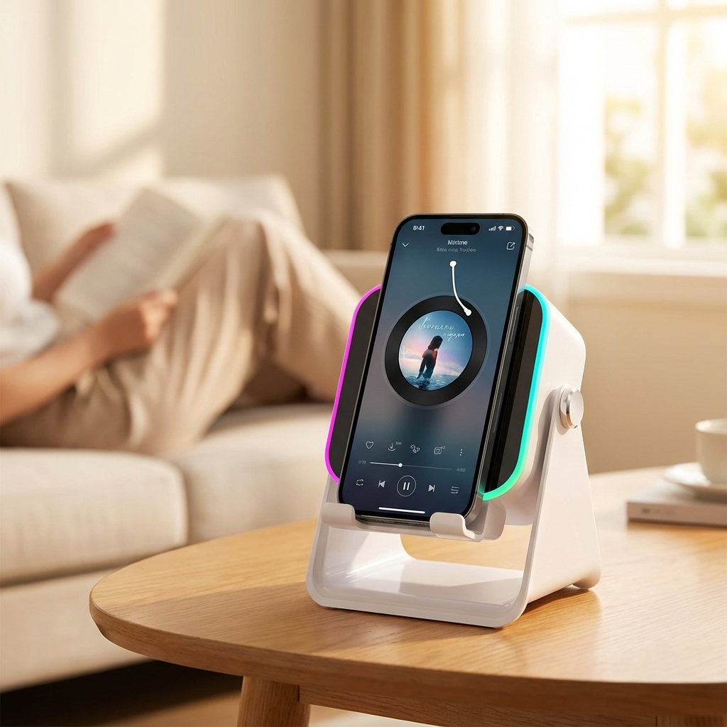 5-in-1 Wireless Induction Speaker With Built-In Power Bank - Image 2