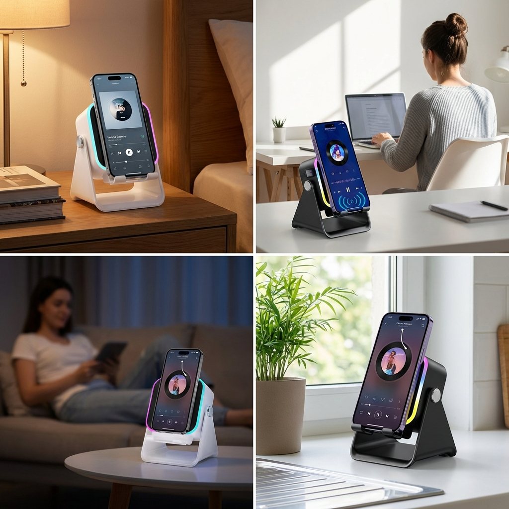 5-in-1 Wireless Induction Speaker With Built-In Power Bank - Image 6
