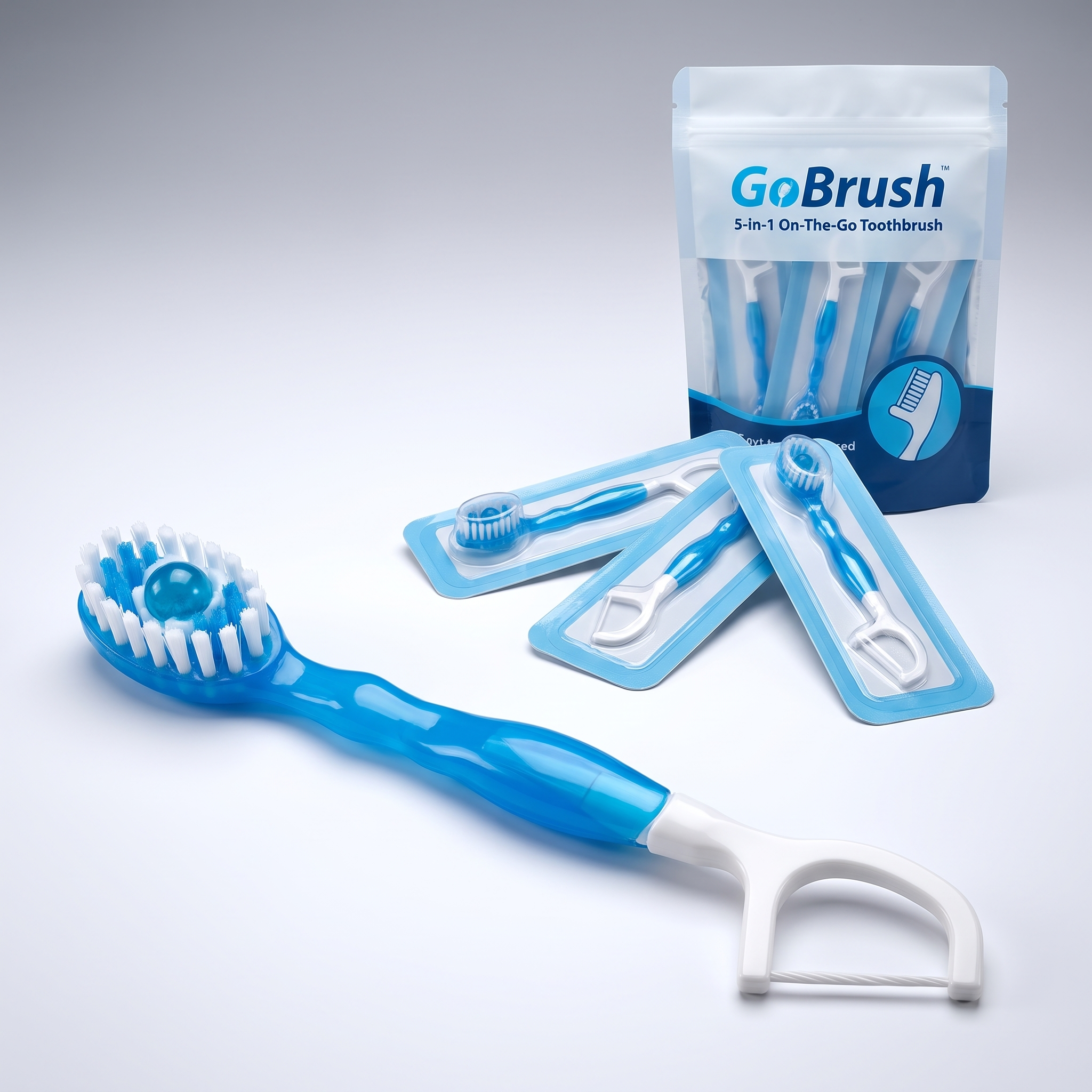 GoBrush™ 5-in-1 On-The-Go Toothbrush - Image 2